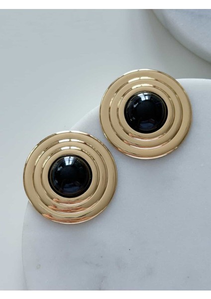 Çelik Düğme Küpe