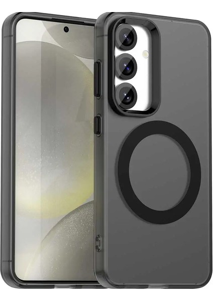 Samsung Galaxy A16 Uyumlu Kamera Koruma Çıkıntılı Magsafe Özellikli Renkli Mat Kılıf