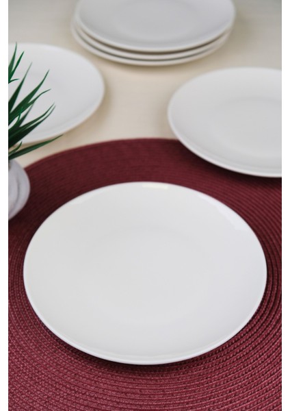 Porselen Chic Servis Tabağı 24,50CM 6 Lı modelleri