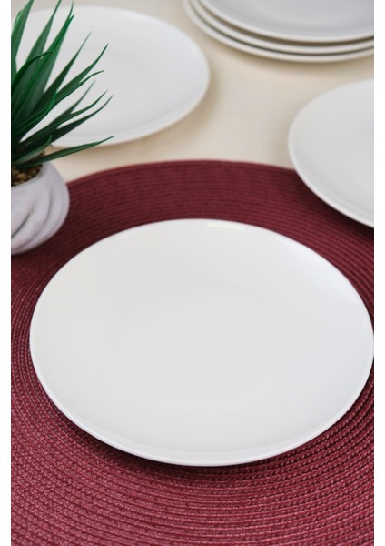 Porselen Chic Servis Tabağı 24,50CM 6 Lı indirimleri