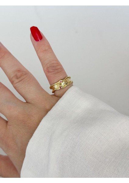 Taşlı Plaka Yüzük