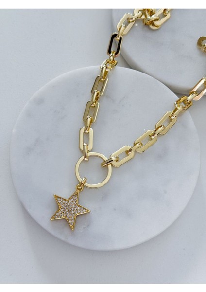 Özel Seri Taşlı Yıldız Kolye fiyatları