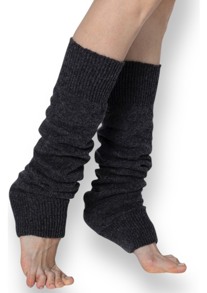 Lambswool Yün Diba Kışlık Kadın Dizlik Kalın Tozluk Ayaksız Yoga Çorabı fiyatları