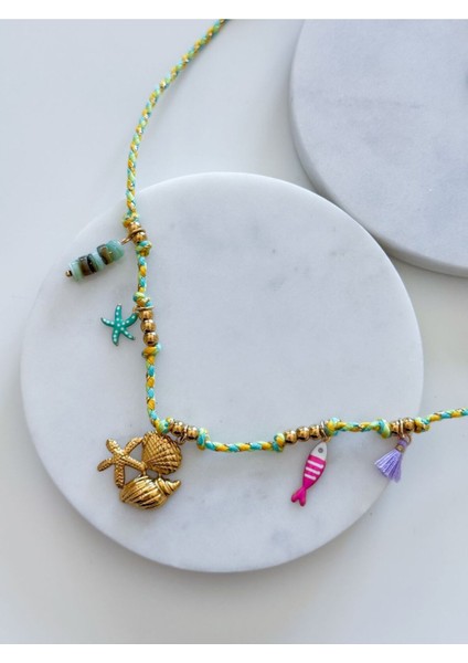 Çelik Charm Ip Kolye