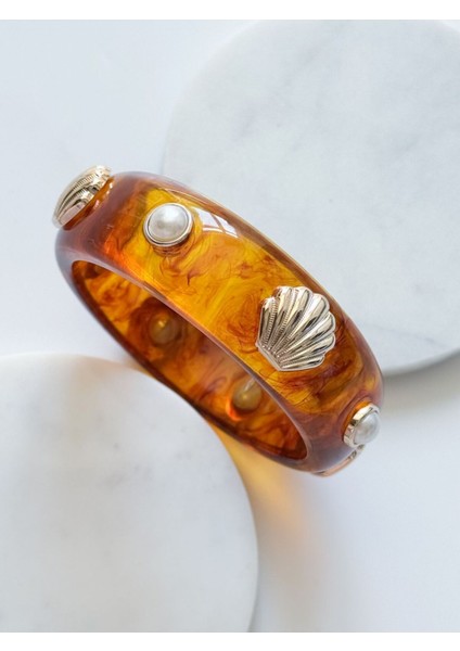 Kemik Midyeli Renkli Bilezik