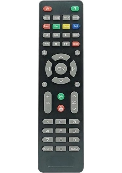 Turuncu Hd Youtube Tuşlu Uydu Kumandası, Kolay Kullanım ve Şık Tasarım
