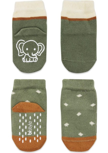 Bistyle Hayvan Figür Kaymaz Kız Soket Çorap 2'li BS10120 Nil modelleri