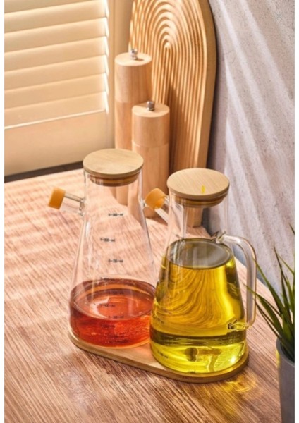 2’li Cam Yağdanlık Seti – Bambu Altlıklı, Şık ve Pratik Mutfak Yağ Şişesi fiyatları