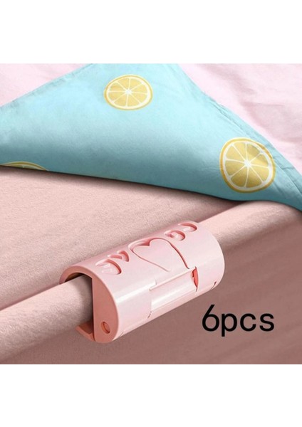 6 Adet Yorgan Döşek Kılıfı ve Çarşaf Tutucu Sabitleyici Kaydırmaz Nevresim Örtü Düzenleyici Klips