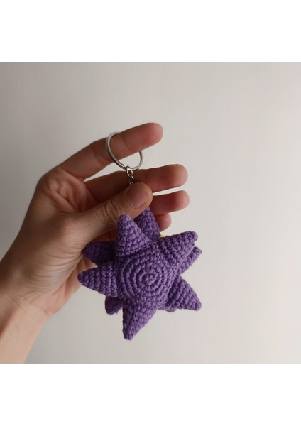 Amigurumi Starmie Örgü El Yapımı Anahtarlık Çanta Süsü modelleri