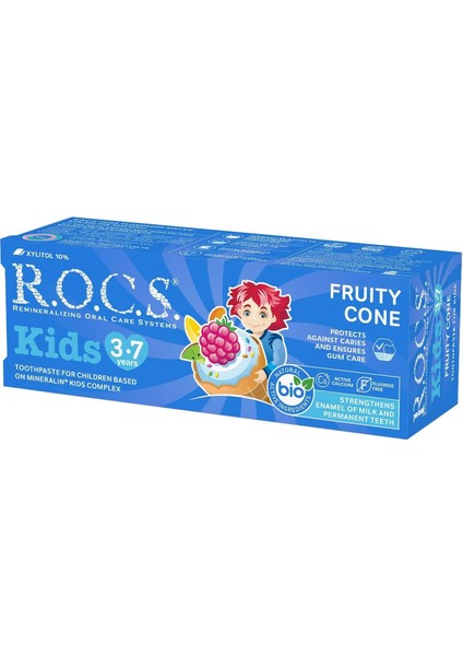 R.o.c.s.kids Diş Macunu 35 ml 3-7 Yaş Meyve Külahı fiyatları