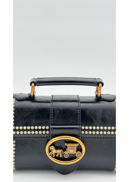 Siyah Benek Detay Omuz Çantası Orijinal Levid'or Premium fiyatları