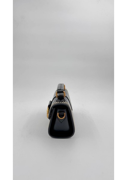 Siyah Benek Detay Omuz Çantası Orijinal Levid'or Premium fırsatları