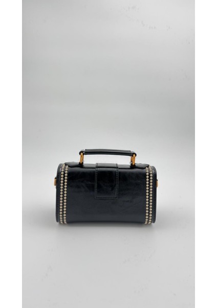 Siyah Benek Detay Omuz Çantası Orijinal Levid'or Premium indirimleri