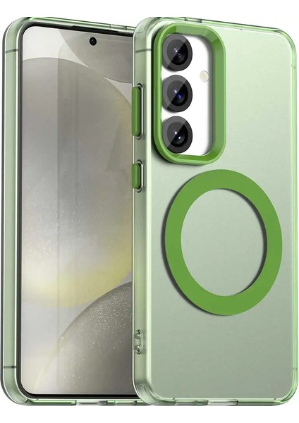 Samsung Galaxy A56 Uyumlu Kamera Koruma Çıkıntılı Magsafe Özellikli Renkli Mat Kılıf