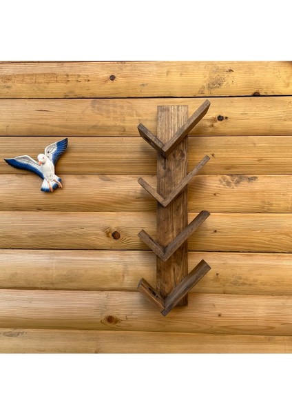 El Yapımı Ahşap Dekoratif Şarap ve Içecek Standı, Şık ve Doğal Tasarım