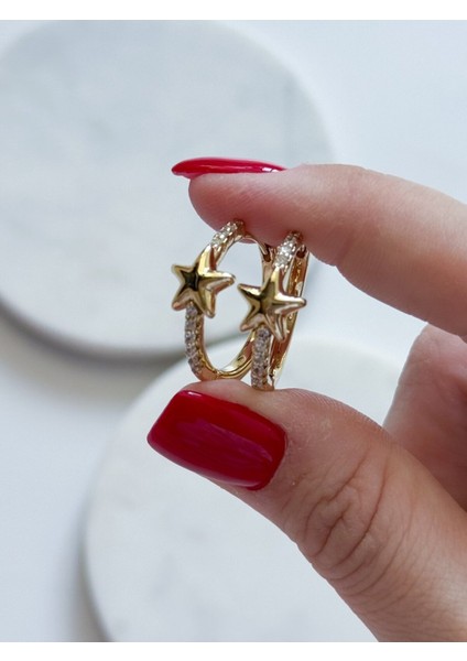 Özel Seri Yıldızlı Halka Küpe fiyatları