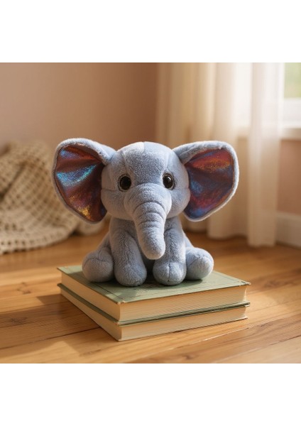 Parlak Kulaklı Fil 35 cm Peluş Oyuncak