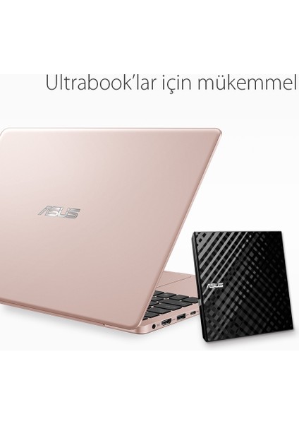 Asus DVD SDRW-08D2S-U Lıte Slım USB 2.0 Siyah