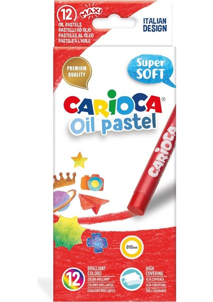 Carioca Yağlı Pastel Boya Kalemi 12LI
