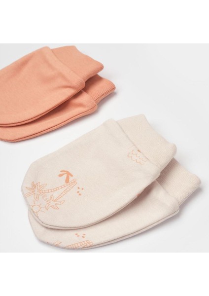 Bibaby Biorganic Hello Safari 2'li Bebek Eldiven 72224 Ekru Kiremit fırsatları