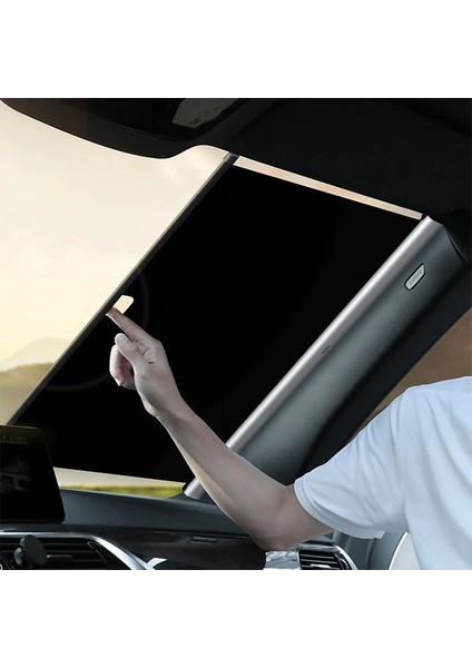 Baseus Auto Close Araç Ön Cam Güneşlik Otomatik Geri Çekilebilir 64CM-(5775) - GMS3583-9278 fiyatları