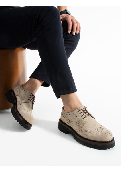 Fugo Bej Hakiki Deri Casual Erkek Ayakkabı modelleri