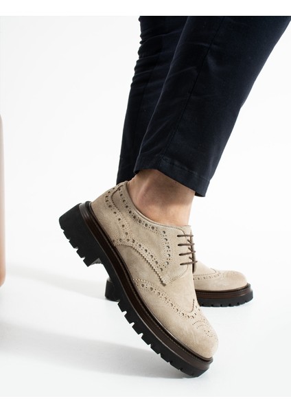 Fugo Bej Hakiki Deri Casual Erkek Ayakkabı fırsatları