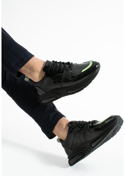 Nova Siyah Hakiki Deri Erkek Sneakers modelleri