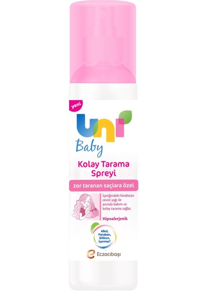 Uni Baby Kolay Saç Tarama Spreyi 200ML