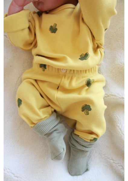 Brokoli Baskılı Bebek Alt Üst Takım indirimleri