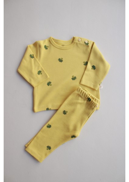 Brokoli Baskılı Bebek Alt Üst Takım