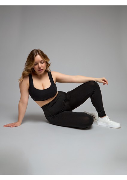 Magic Siyah Esnek Toparlayıcı Bambu Tayt|s-5xl|termal, Polarlı, Yüksek Bel, Spor ve Günlük Büyük Bedene Uygun