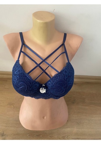 Kadın Çapraz Ipli Dantelli Balenli Destekli Sütyen fiyatları