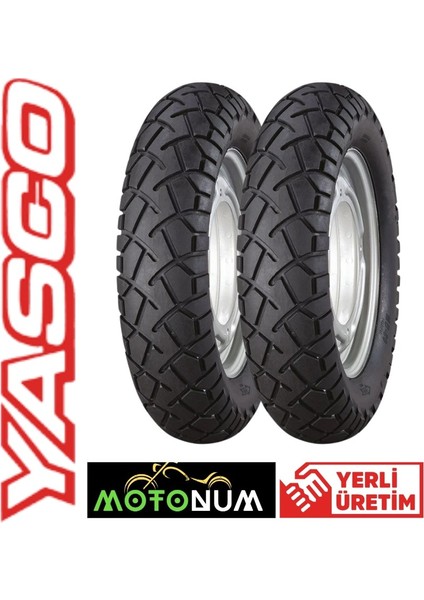 Mondial Turismo 50i Ön Arka Lastik Takım Yasco (4 Mevsim) MN0030