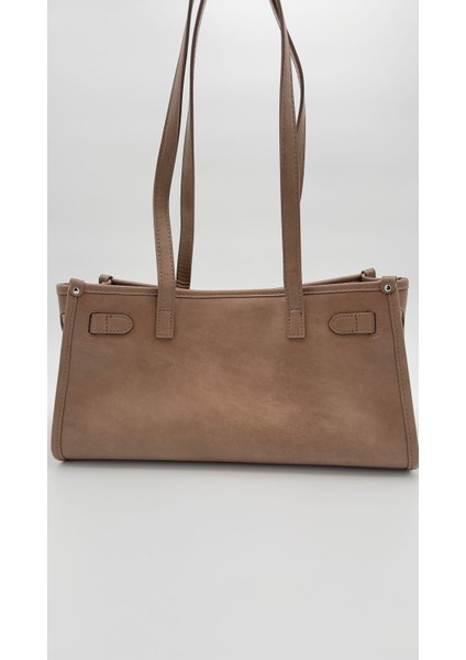 Haki Metal Kilit Charmlı Omuz Çantası Orijinal Levid'or Premium indirimleri