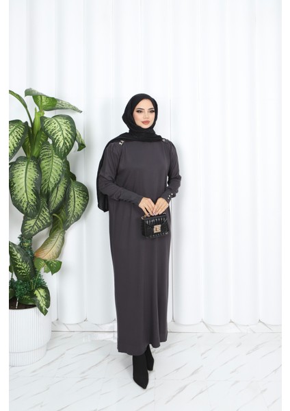 Incili Merserize Elbise