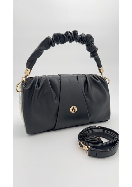 Siyah Büzgü Detaylı El Çantası Orijinal Levid'or fırsatları