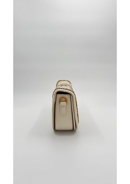 Krem Kenar Örgü Model Omuz Çantası Orijinal Levid'or Premium modelleri