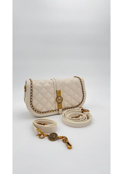 Krem Kenar Örgü Model Omuz Çantası Orijinal Levid'or Premium indirimleri