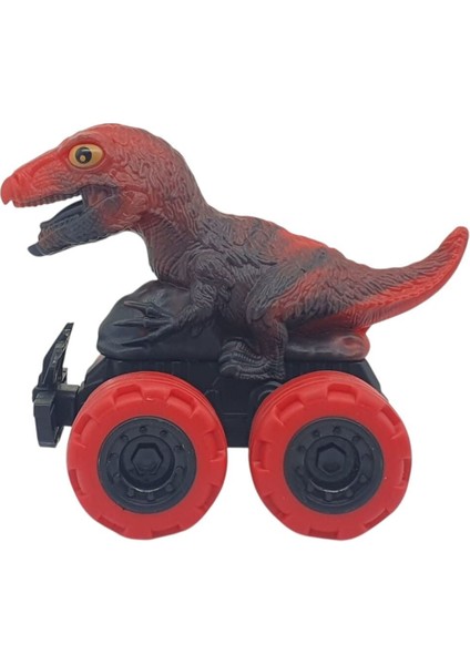 Sürtmeli Dinazor Arabalar 12 cm - H-20 - T-Rex - Kırmızı fiyatları