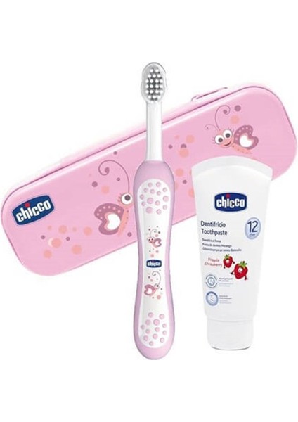 Chicco Diş Fırça Seti Pembe