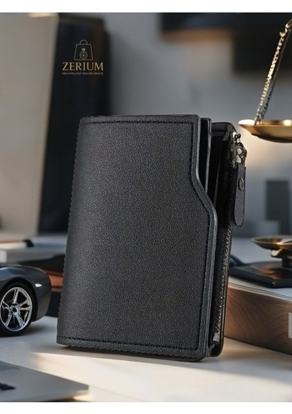 Modern ve Kompakt Pu/suni Deri Fermuarlı ve Kartlık & Cüzdan