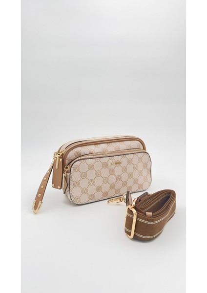 Vizon Çift Bölmeli Kalın Askılı Omuz Çantası Orijinal Levid'or Premium indirimleri