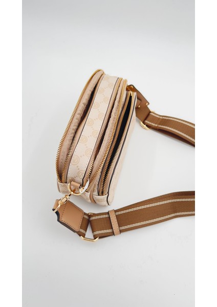 Vizon Çift Bölmeli Kalın Askılı Omuz Çantası Orijinal Levid'or Premium