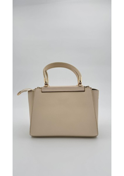 Krem Metal Şerit Detaylı El Çantası Orijinal Levid'or fırsatları