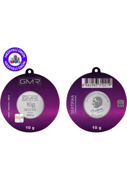 E-Gümüş 10GR Sikke Gümüş (999.0)