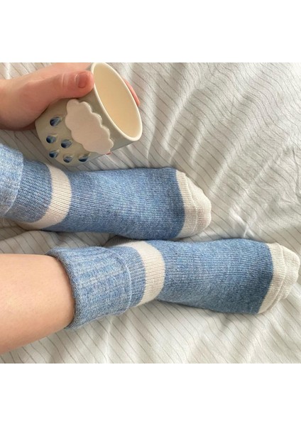 2'li Alpaka Yünlü Termal Kışlık Kadın Çorabı 2056