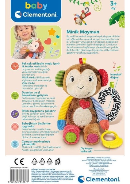 Clemantoni Baby Minik Maymun 64187 fiyatları