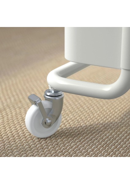 Beyaz Kapaklı Servis Arabası, 35X45X77 Cm, Dayanıklı ve Şık Tasarım fiyatları